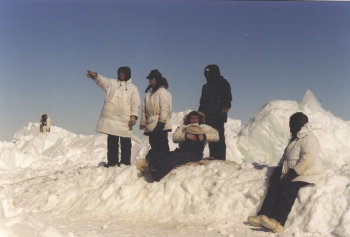 Looking out at Savik Camp